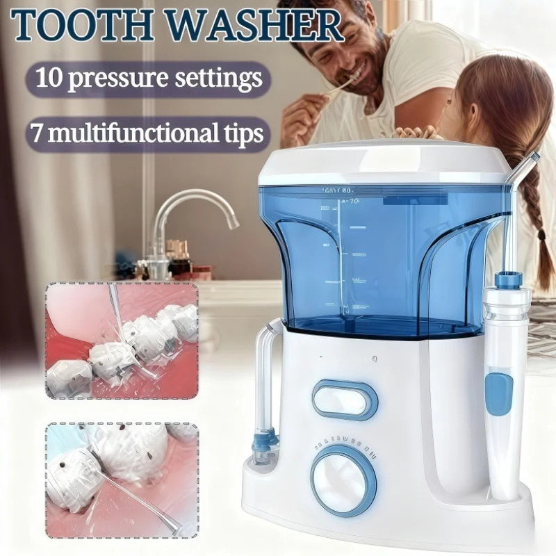 

Electronic Dental Spa Machine Oral Irrigators & Mouthwash Dispenser Water Flosser Dental Flosser with 7 Jets for Teeth Cleaning