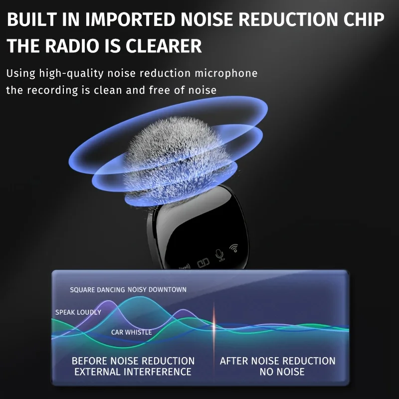 Live streaming microphone outdoor noise reductionwireless clip-on microphone mobilephone recordingmicrophone recording equipment view 4