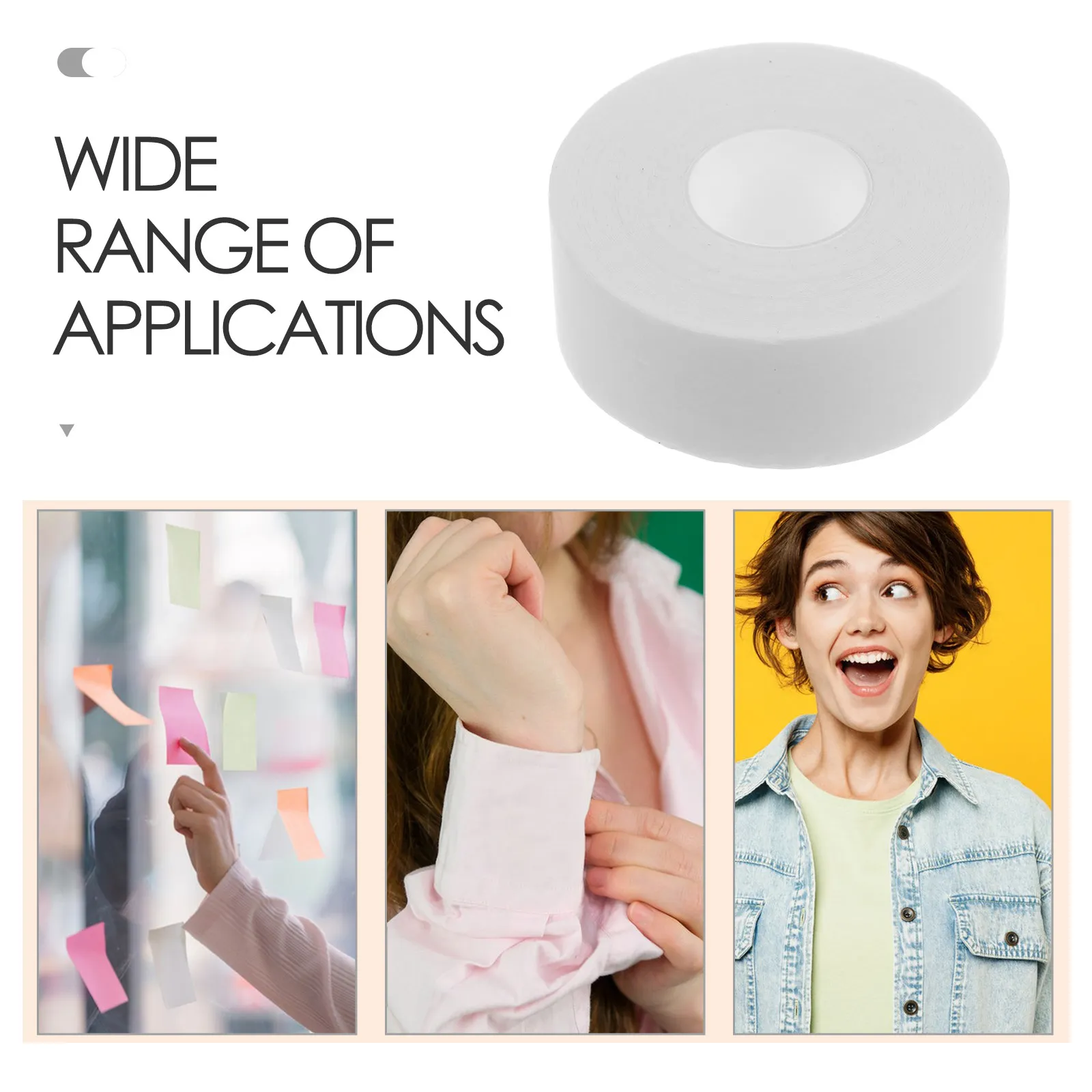 5 Rolls Collar Sweat Absorbing Pads Shaping Patch Adhesive for Collars Absorbent Sticker Protector Shirt Liner