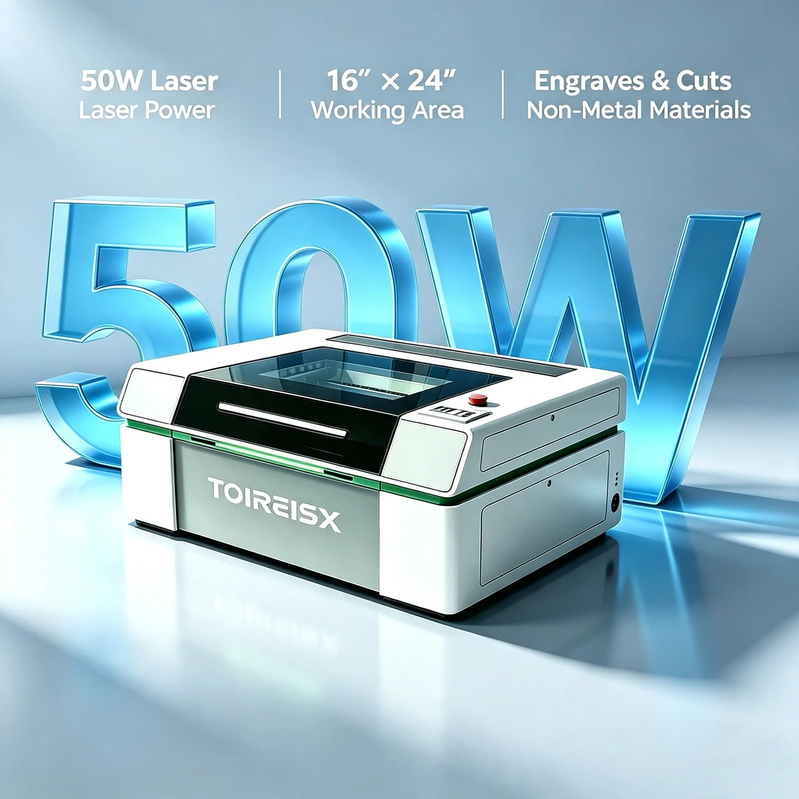 Co2 Laser Engraving Machine - TOIREISX Laser Engraver Machine with Dsp
