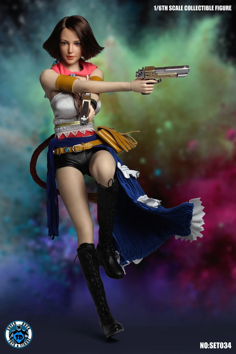 SUPER DUCK SET034 1/6 Scale Yuna Cosplay Action Figure Accessories For 12-inch Female Soldier Collection Dolls Model Hobby Gifts