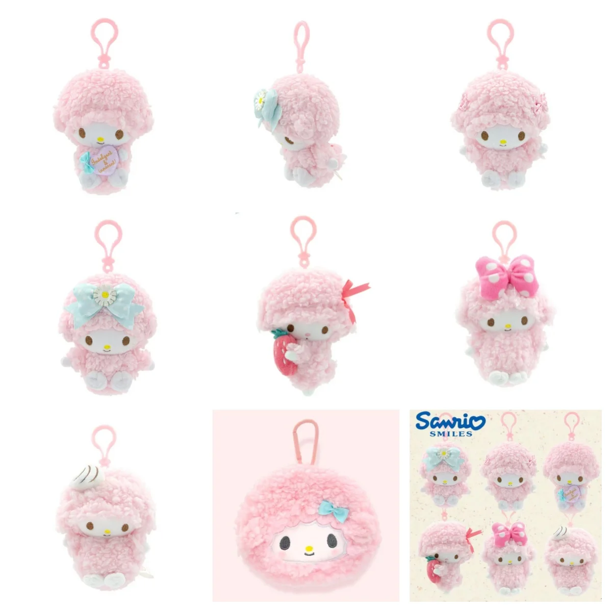 กระเป๋าใส่เหรียญตุ๊กตาซานริโอ้ รูปเปียโน โบว์ ไมเมโลดี้ เฮลโลคิตตี้ คุโระนิ ปอมปอมปูริน ซินนามอโรล สตรอว์เบอร์รี ของขวัญสำหรับเด็ก