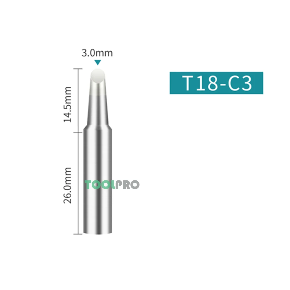 T18 série pontas de solda apto para hakko FX-888 FX-888D FX-8801 FX-600 bico de ferro sem chumbo lidar com lápis bit pontas ferro