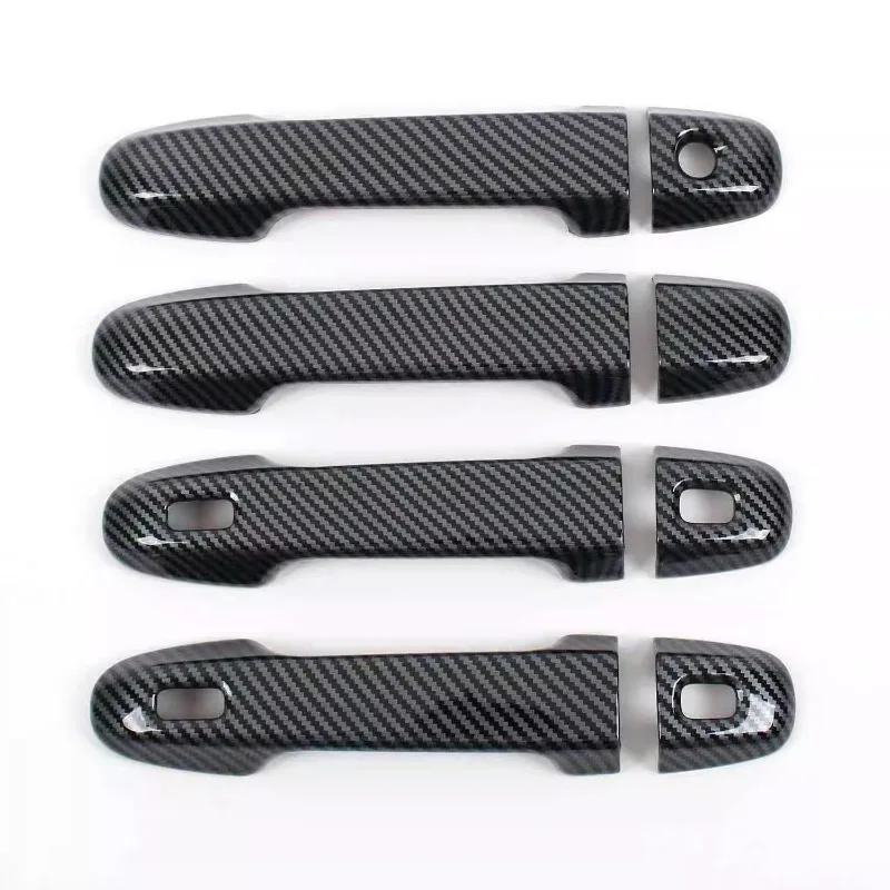 ABS Carbon Fiber Style Outer Door Handle Bowl Cover Trim for Erfa 2016-2021 Car Exterior Accessories Left Hand Drive