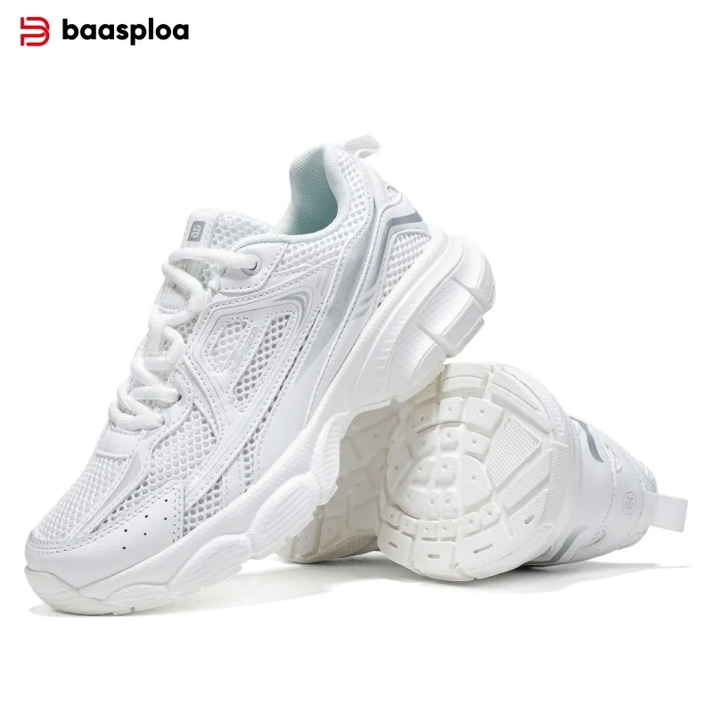 Baasploa Women's Active Lifestyle Sneakers Lightweight Fitness Trainers Breathable Walking Shoes Casual Sport Footwear