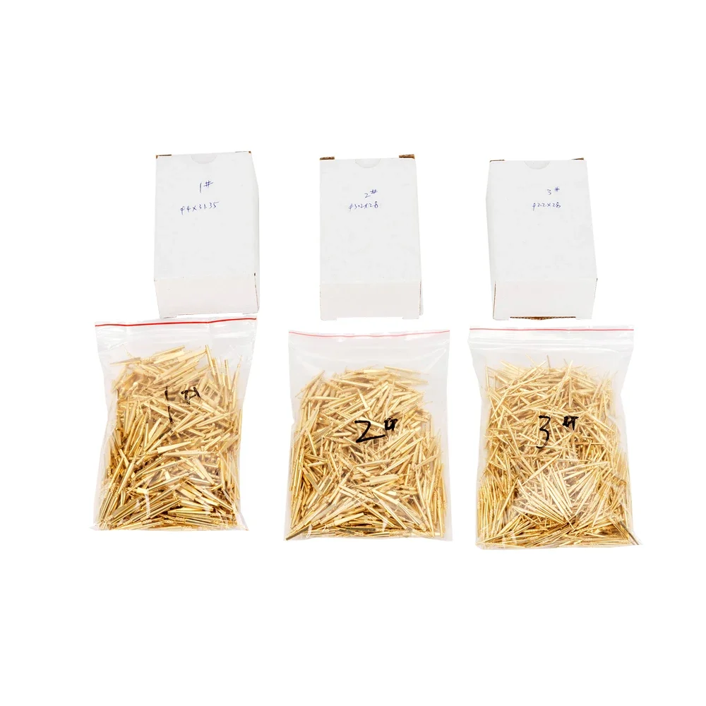 1000pcs/Set Dental Laboratory Brass Dowel Pins With Threaded Post for Posterior Teeth Single Pin