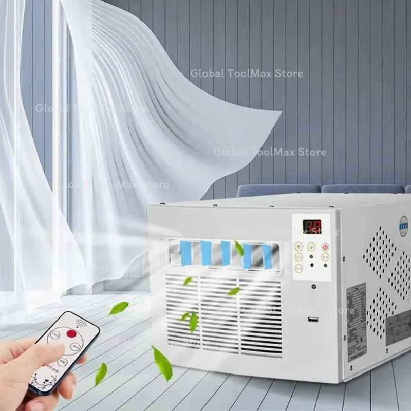 400W 110V Mobile Small Air Conditioner 7m²Space Drainage-free Remote Control Power Saving Mini Cooling Heating Air Refrigerator
