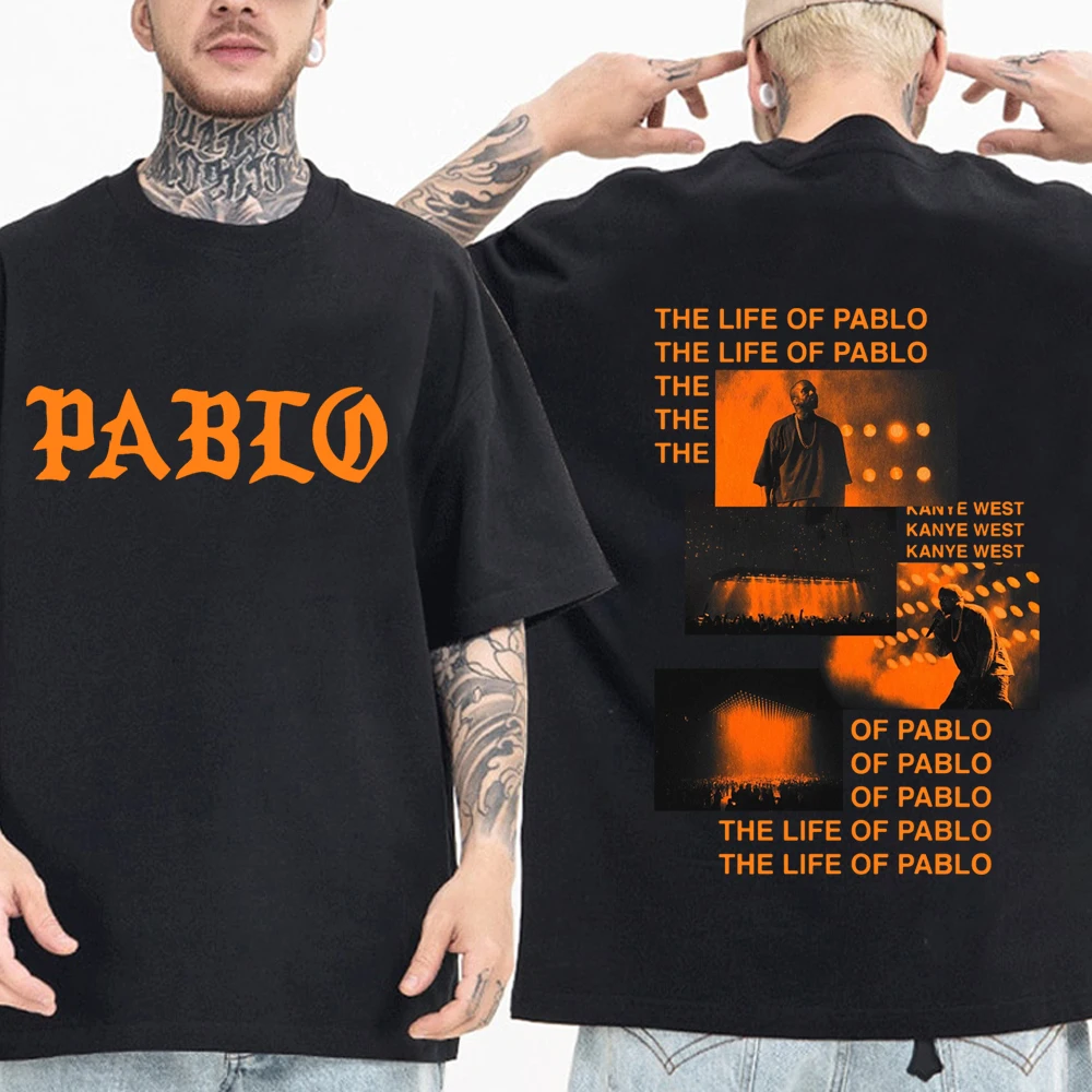 Kanye West The Life of Pablo T-Shirts Unisex Harajuku O-Neck Short Sleeve Shirts Fans Gift