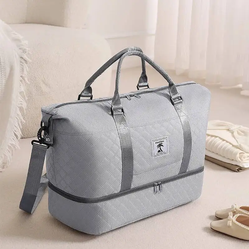 

Casual Fashion Large Capacity Travel Bag Set with Trolley Short Trip Business Luggage Storage Bag
