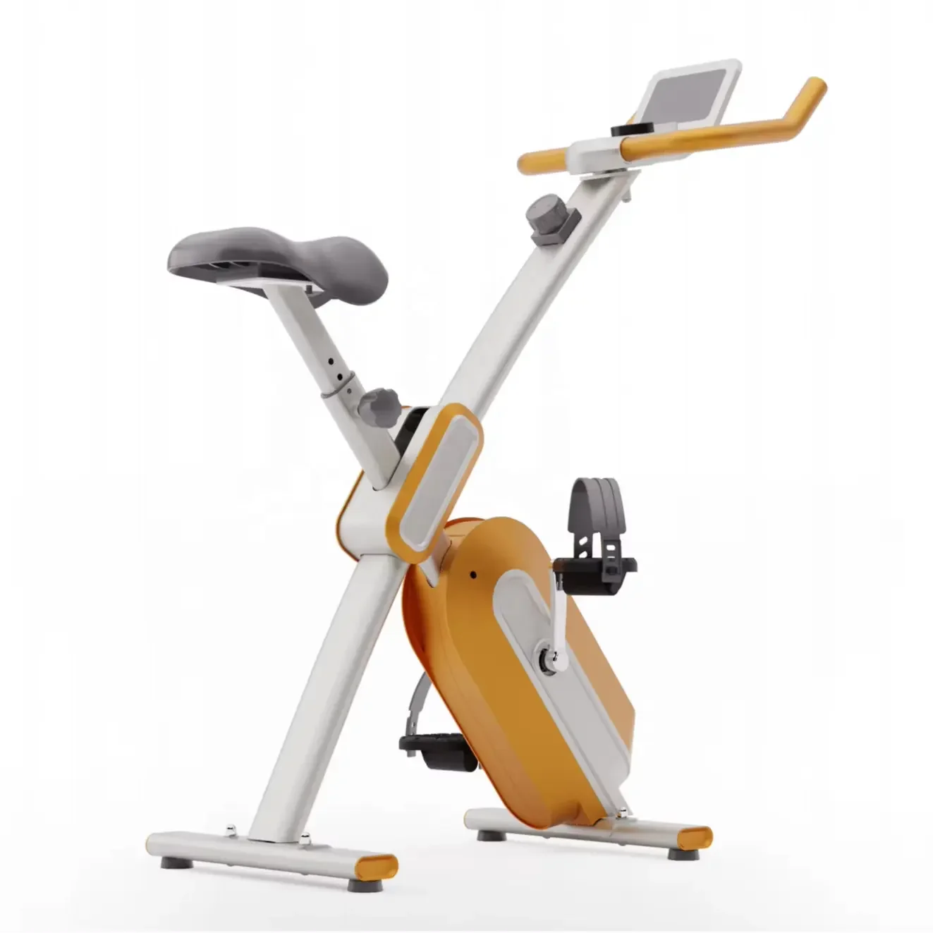 Ultra‑Quiet Folding Magnetic Air Bike Elliptical Exercise Bike with Flywheel Home Indoor Gym Equipment