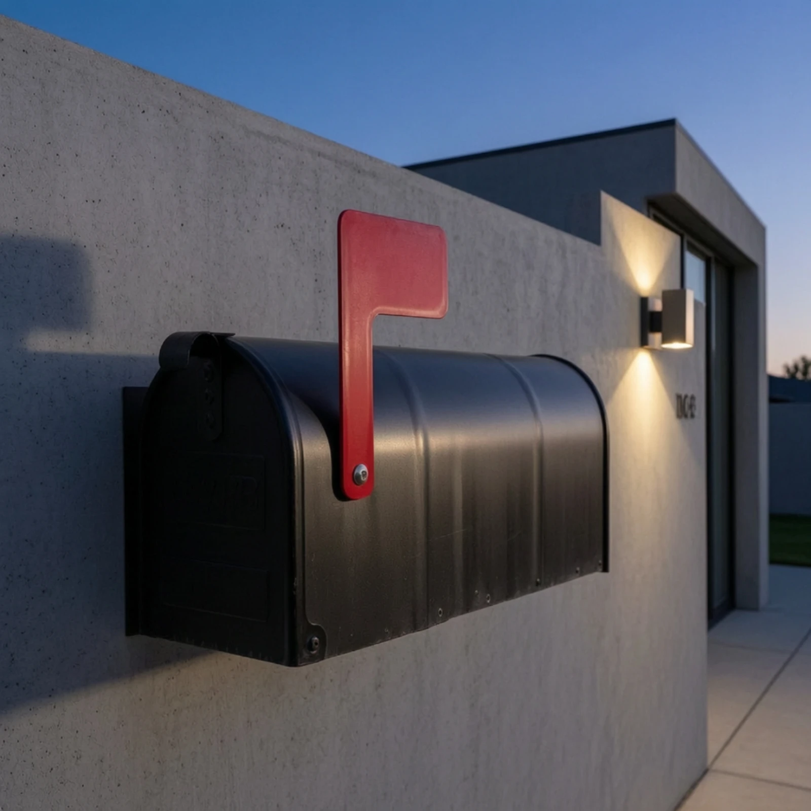 Mailbox Flag Red Mailbox Flag with Mounting Base Hardware Acrylic Highly Visible for Homeowners