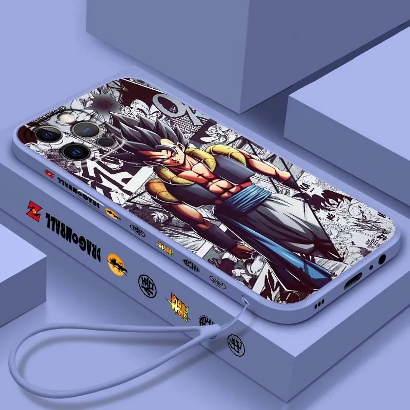 

Goku Dragon Ball Trend Art For Apple iPhone 17 Air 16 16e 15 14 13 12 11 XS Pro Max Plus Liquid Left Rope Cover Phone Case
