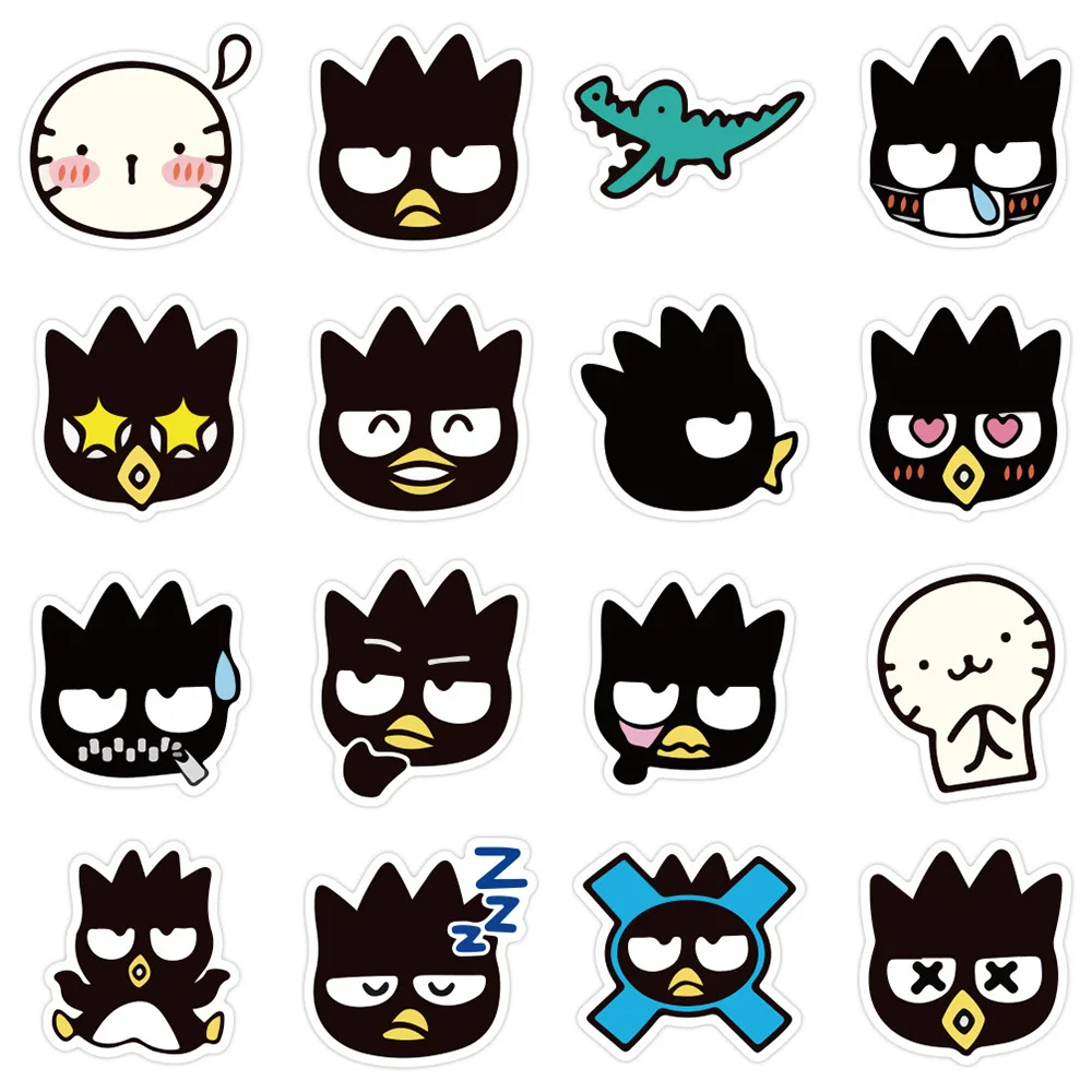 10/20/40 pçs kawaii badbadtz-maru anime adesivos para crianças decorativo scrapbooking telefone do portátil bonito dos desenhos animados adesivo brinquedos decalques