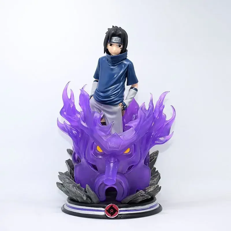 

Аниме периферийная статуя Наруто Q Version Uchiha Sasuke Susanoo GK детство ПВХ экшн-фигурка Коллекционная модель кукла игрушка 25 см