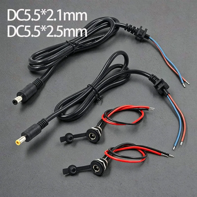 1PC/1Set DC 5.5x2.1/2.5mm Male Female Charging Cable for 36V