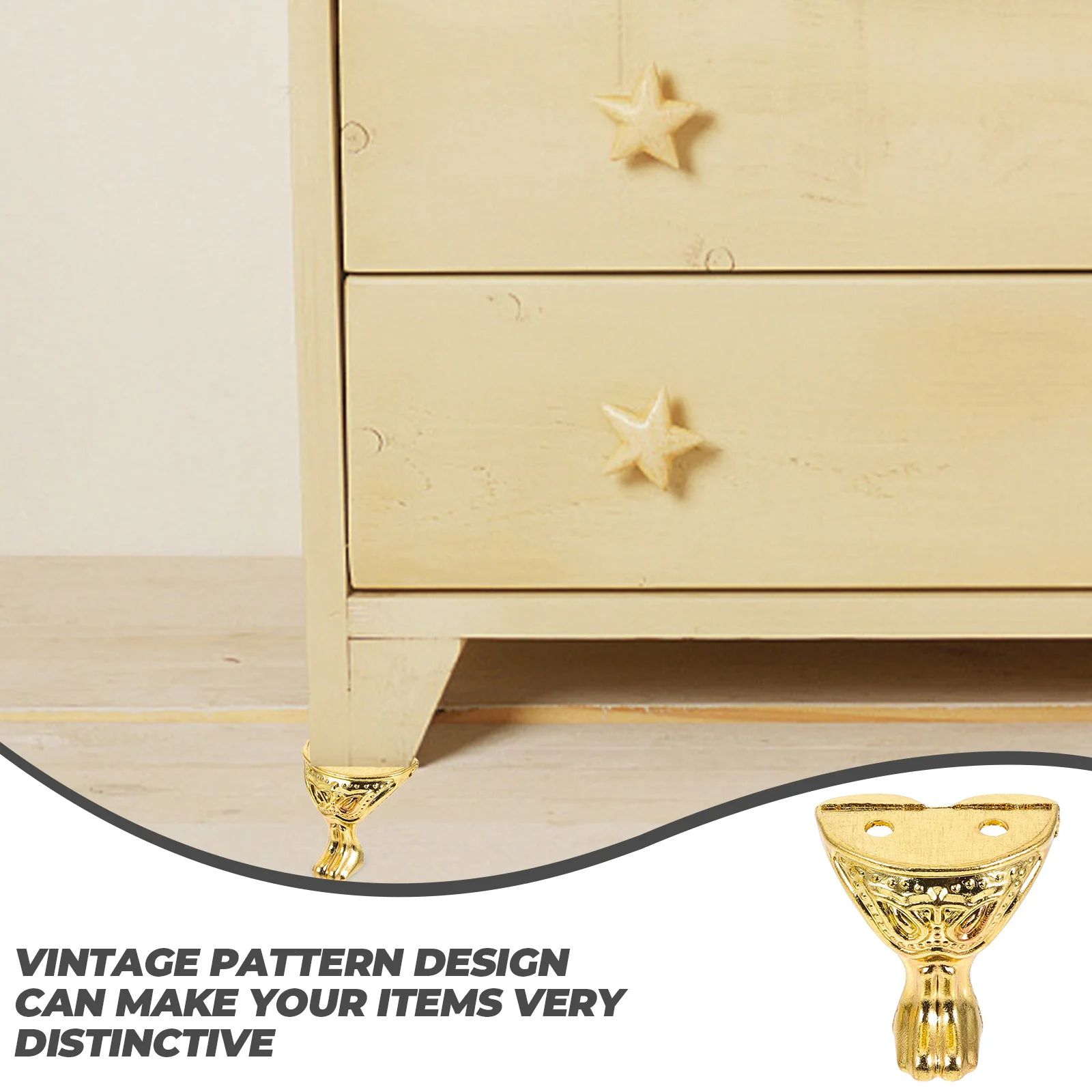 12 шт., защитные приспособления для ног из цинкового сплава, декоративный деревянный футляр, шкатулка для драгоценностей, угловые ограждения, нагрудные ножки для хранения подарков