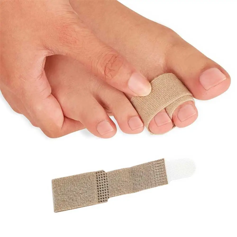 

1Pc Toe Finger Straightener Hammer Toe Hallux Valgus Corrector Bandage Toe Separator Splint Wraps Foot Care Tool Supplies