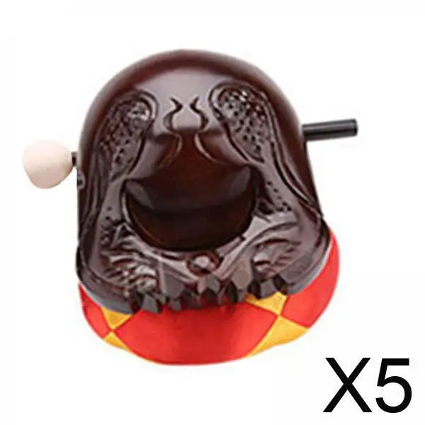 

Buddhist Wooden Zen Drum Percussion Block Desktop Ornament Musical Wood Fish Sculpture for Meditation Space