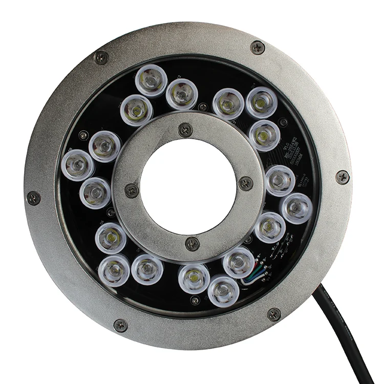 outdoor waterfall 316L stainless steel marine grade 54w/72w rgb dmx/RDM control dry led fountain light