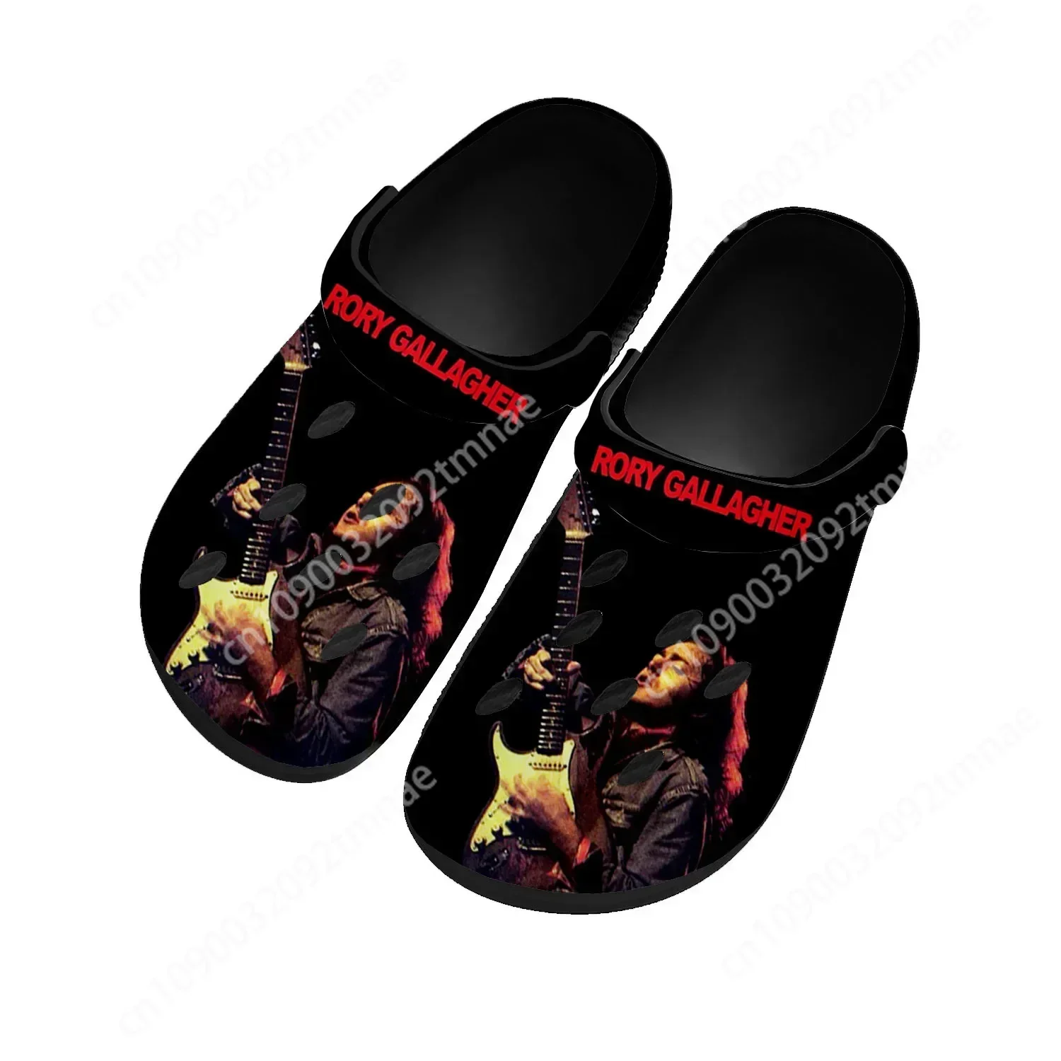 

Rory Gallagher Music Home Clogs Custom Water Shoes Mens Womens Teenager Shoe Garden Clog Breathable Beach Hole Slippers Black