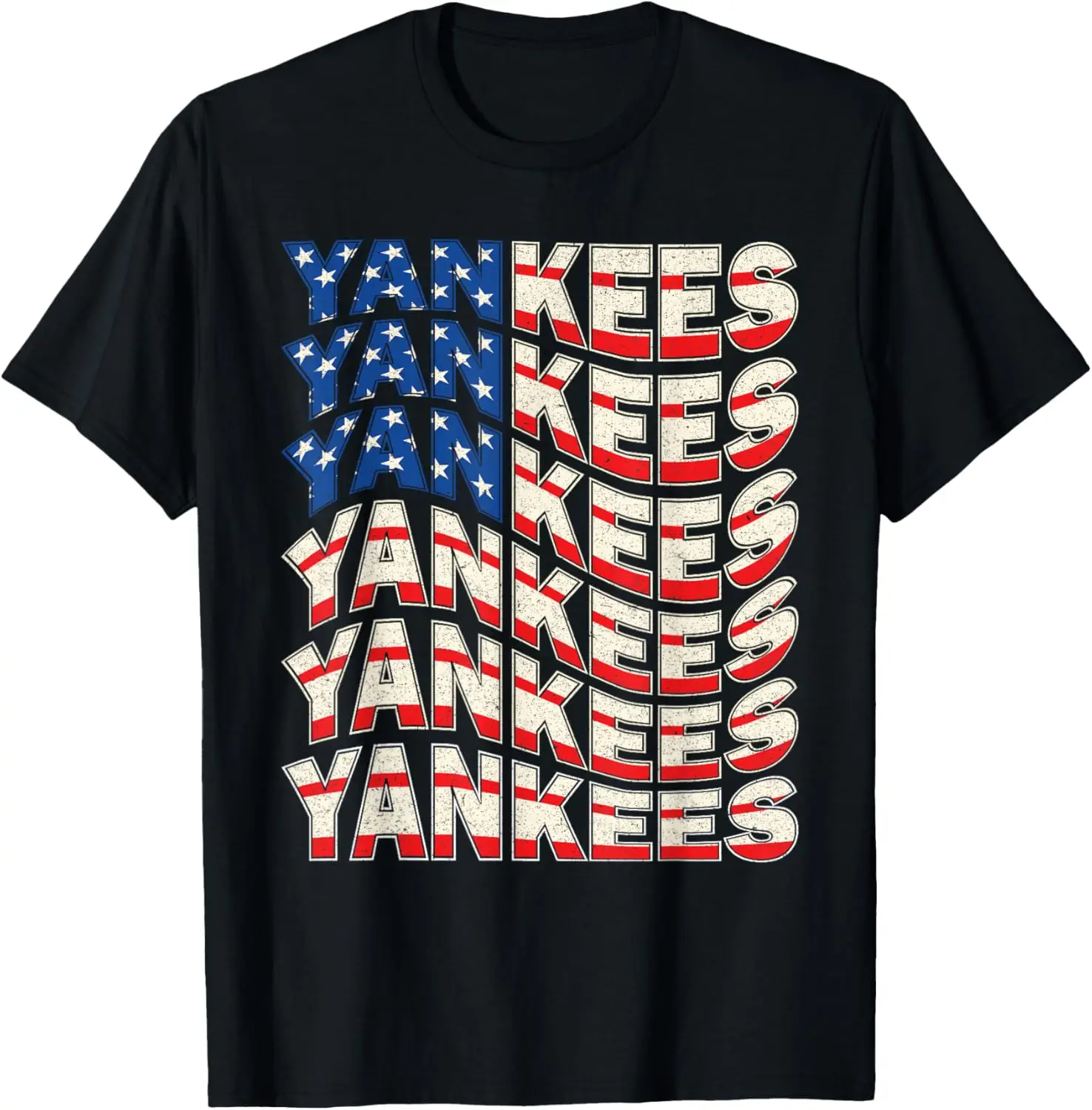 Camiseta con nombre personalizado de Yankees de la bandera de EE. UU.