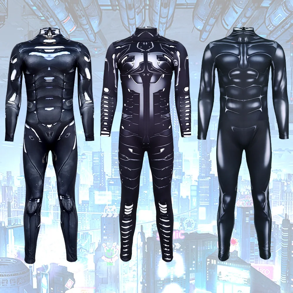 

Боди для косплея с 3D принтом, облегающий сценический костюм на Хэллоуин, костюм из полиэфирного волокна с полным покрытием для женщин
