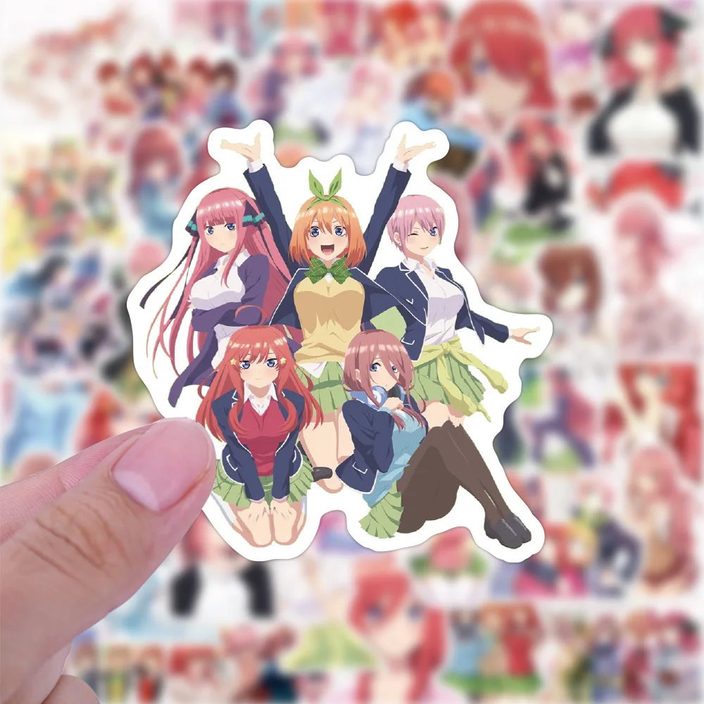 10/30/50PCS Anime The Quintessential Quintuplets Cartoon Cute Graffiti Stickers Decoration Laptop Phone Tablet Waterproof Decal