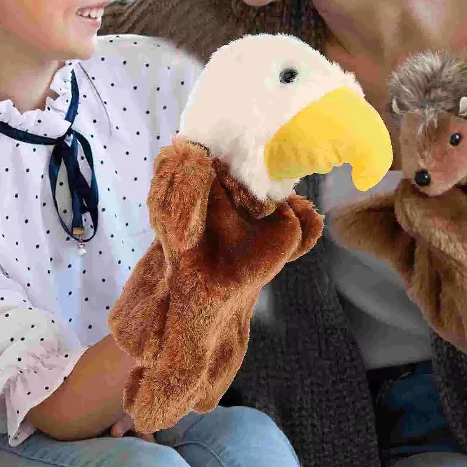 

Kids Hand Puppet Plush Pretend Toy Stuffed Animal Toy Role Play Game for Adults Kids Boys Girls Show Theater Imaginative Play