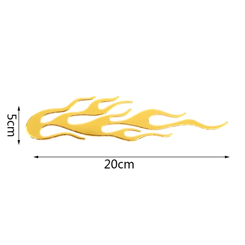 20*4 سنتيمتر سيارة دراجة نارية 3d لهب النار عاكس ملصق عاكس ملصق حائط من الفينيل