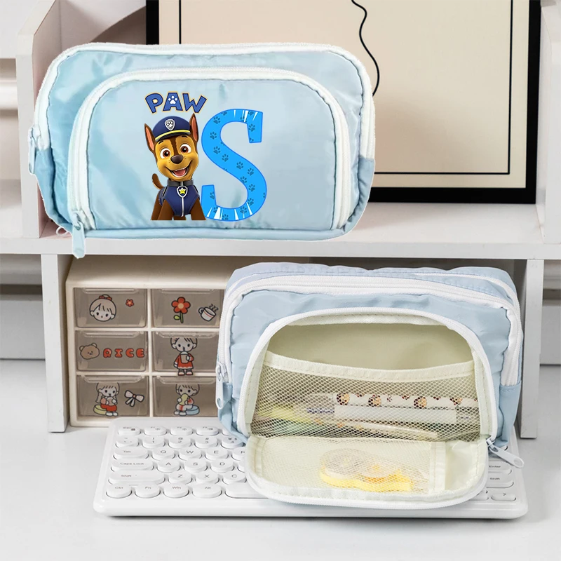 

Холщовый пенал «Щенячий патруль» для студентов, сумка для ручек с мультяшным принтом A-Z, коробка для хранения канцелярских принадлежностей для мальчиков и девочек, школьные принадлежности