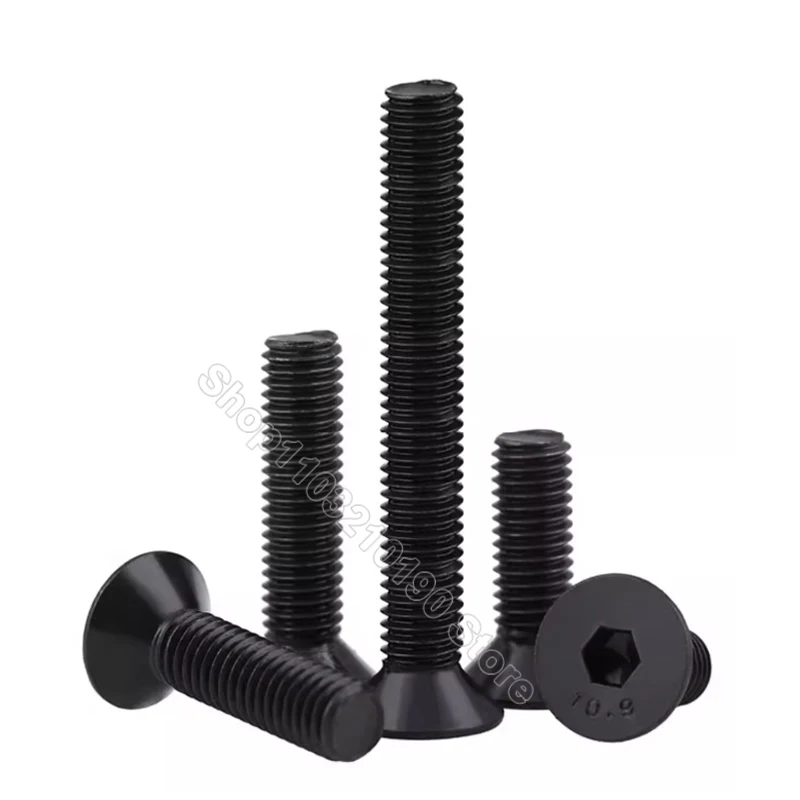 1/8-40 5/32-32 3/16-24 1/4-20 5/16-18 3/8-16 BSW British Standard 10.9 Grade Flat Countersunk Head Hex Hexagon Socket Screw Bolt