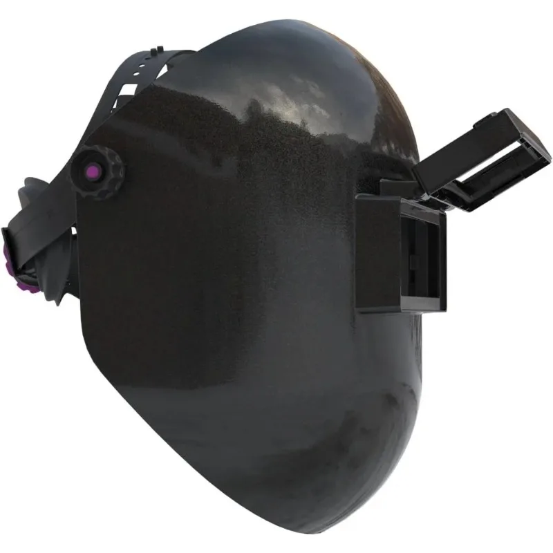 

Home Furnishings Black Flip Up Chopped Fiberglass Sugar Scoop Welding Helmet, Medium Cut top and Bottom Sugar Scoop Pipeline Wel
