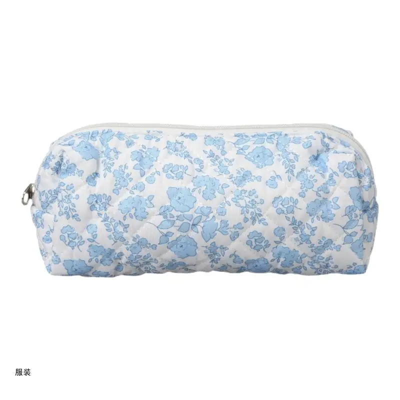 

D0UD Quilted Toiletry Bag Travel Cosmetic Handheld Makeup Bag Cosmetic Bag