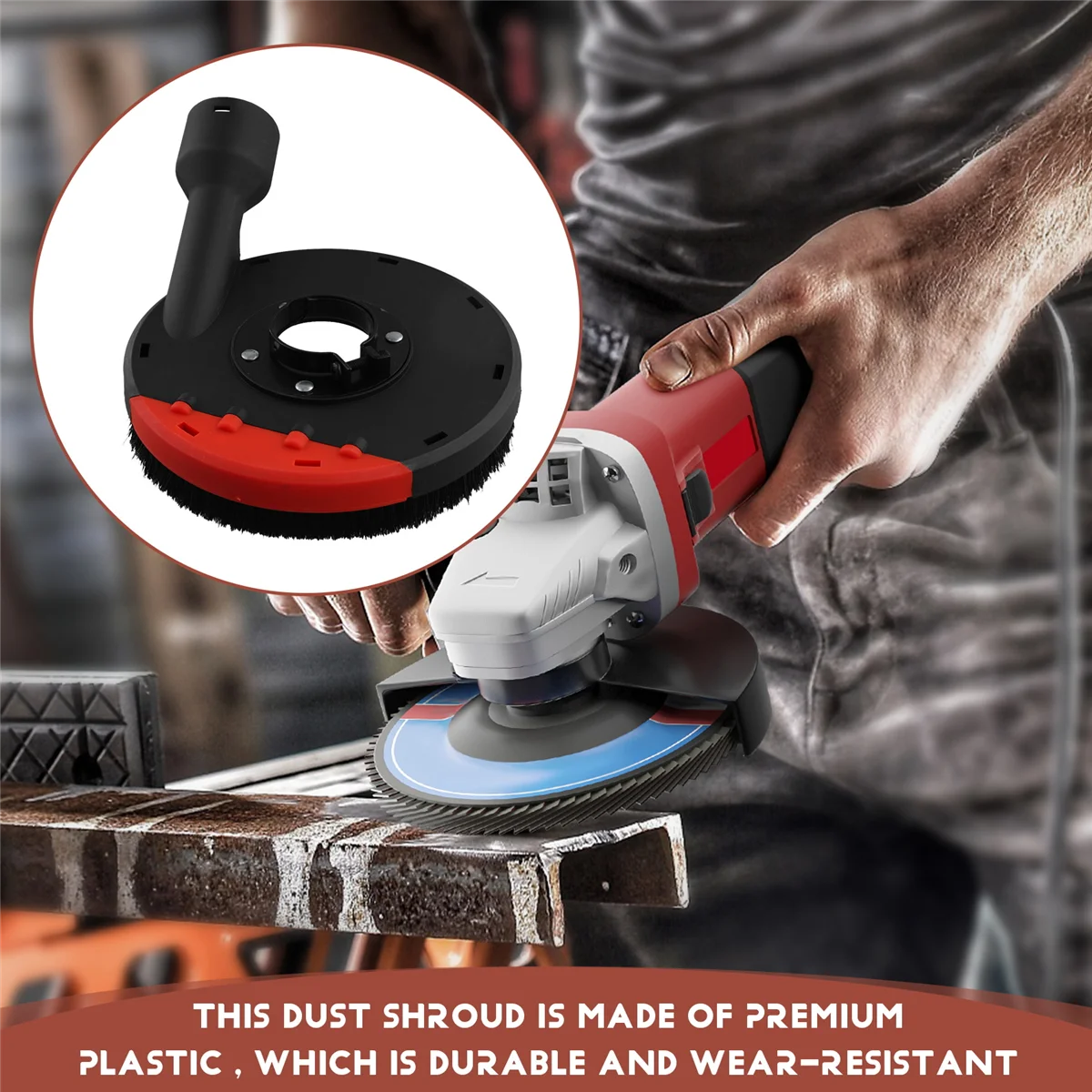 Uniwersalna osłona przeciwpyłowa do szlifierki kątowej typu 150 Profesjonalna osłona przeciwpyłowa do szlifierki kątowej