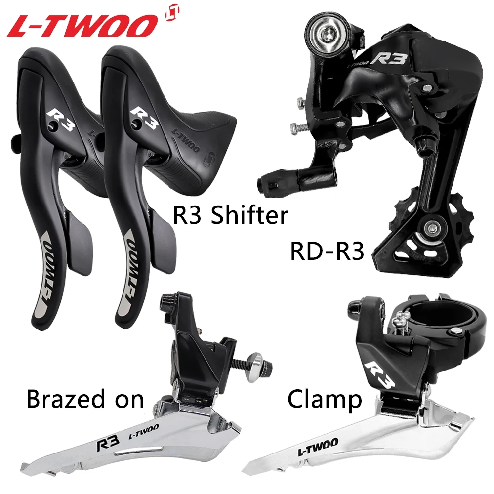 LTWOO R3 2x8 Speed Road Bike Brake Shifter Levers Dual Control Clamp Brazed on Front Rear Derailleur Original Cycling Parts