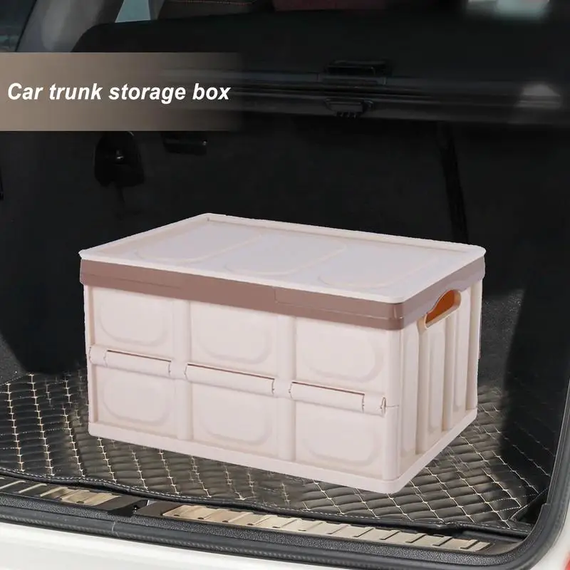 Car Trunk Organizer For Sedan Car Trunk Storage Box 55/33L Trunk Caddy Multi-purpose Trunk Organizer Save Space Large Grocery