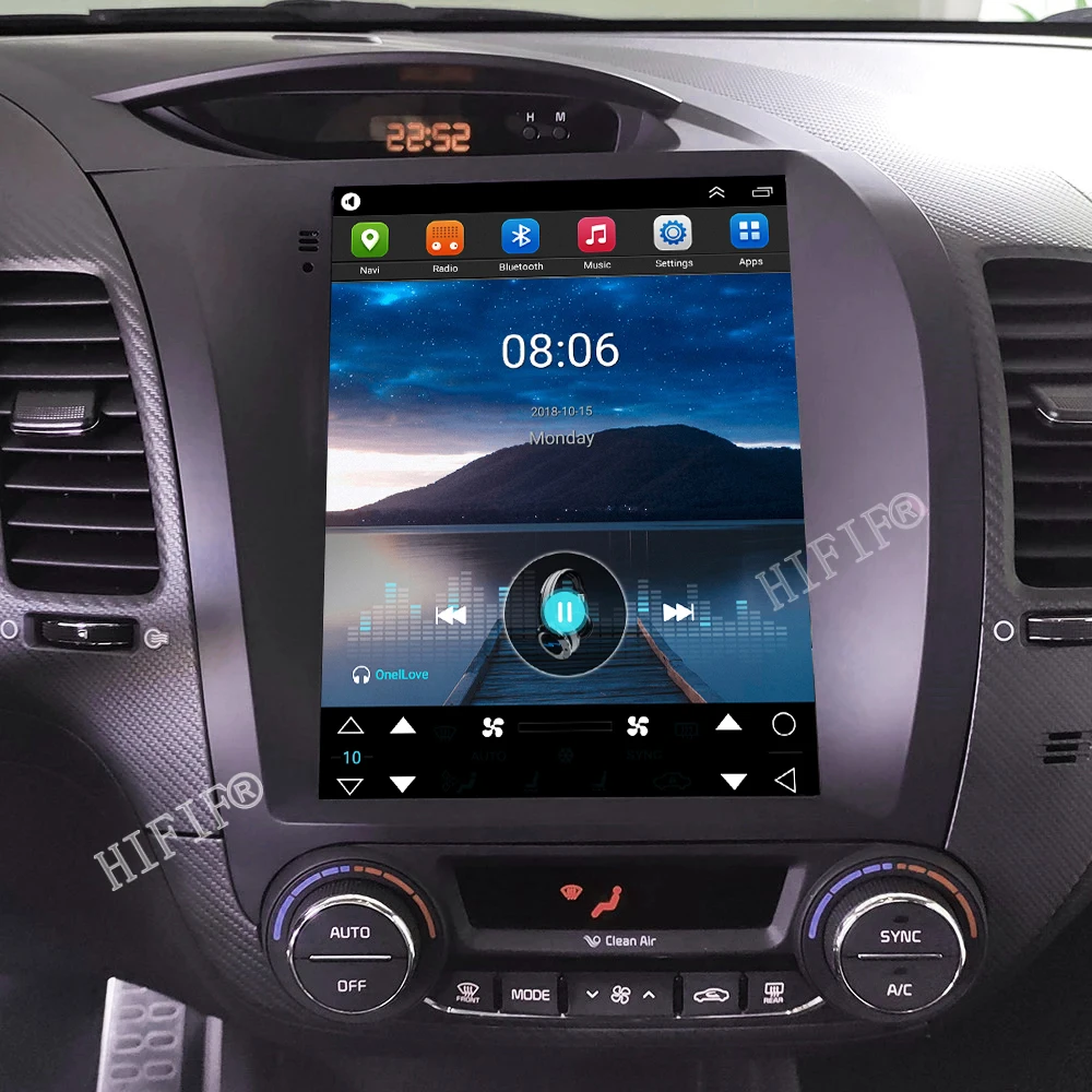 For Kia Cerato 3 2013 2014 2015 2017 For Tesla style screen Car Android Radio Multimedia Video Player Navigation GPS