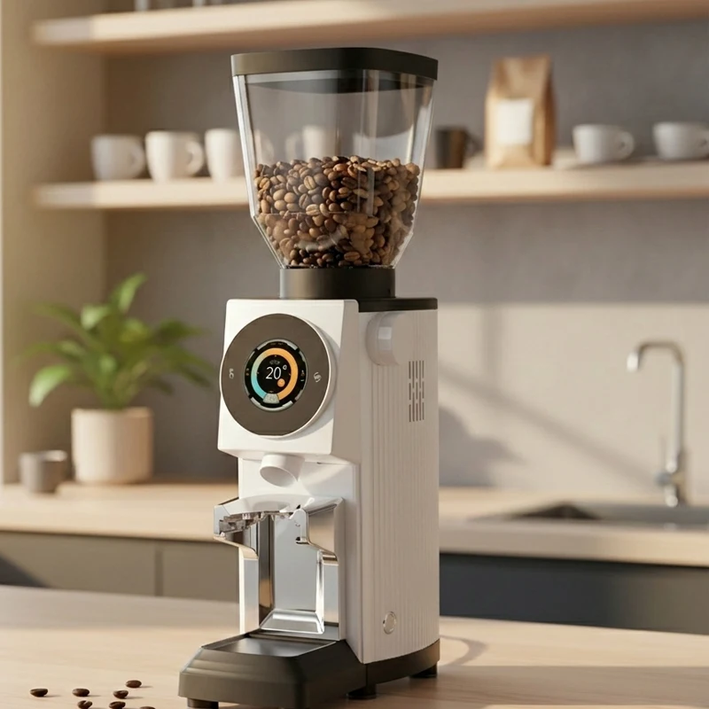 Manufacturer 83mm Burr Professional Espresso Coffee Grinder With Scale