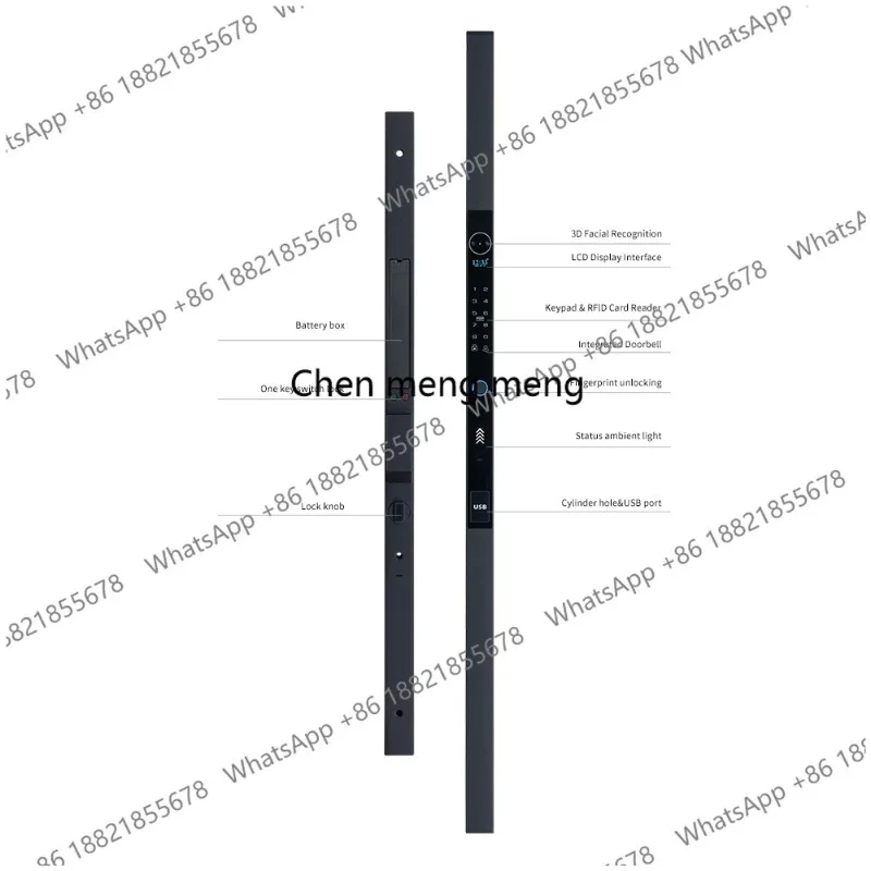 Fingerprint Wireless Facial Recognition Digital Electronic Automatic Intelligent Door Lock