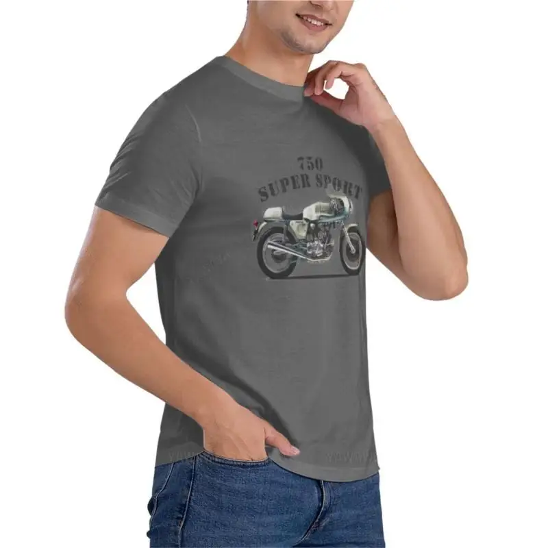 Camiseta de algodão masculina, camiseta essencial do 750SS 1974, projete sua própria camiseta, verão