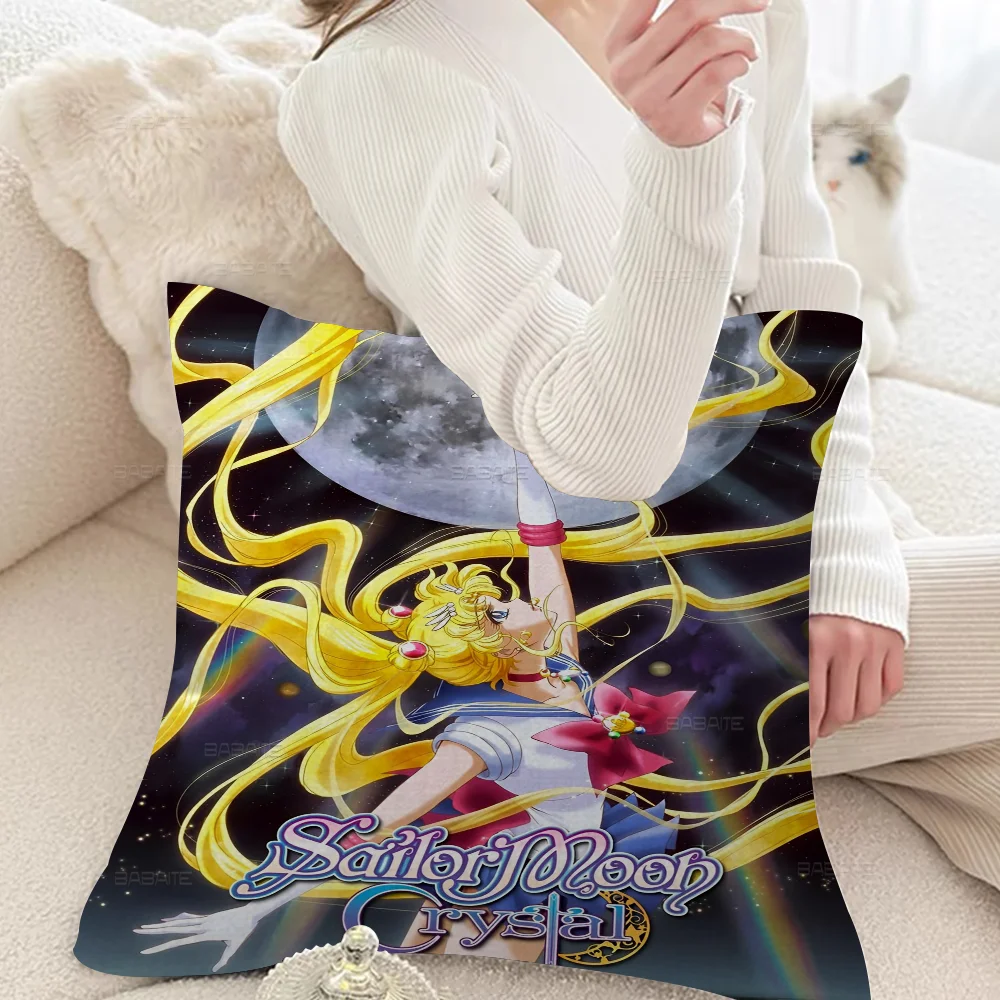 Anime S-Sailor M-Moon Cushion Cover 30x50 Polyester Sofa Cushions Decorative Throw Pillows Home Decoration Pillowcover