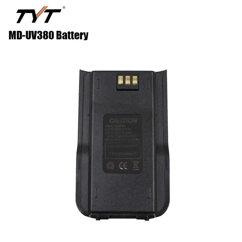 100% batterie originale Type-C Eddie ion adaptée pour TYT MD-UV380 MD-UV390 radio numérique