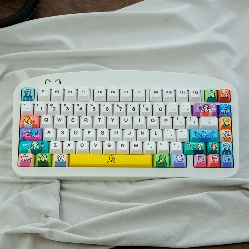 

129 Keys/set GMK Hand-painted Keycaps Cherry Profile Key Caps PBT Dye Sublimation Keycap For MX Switch 61/64/68/75/87/104/980