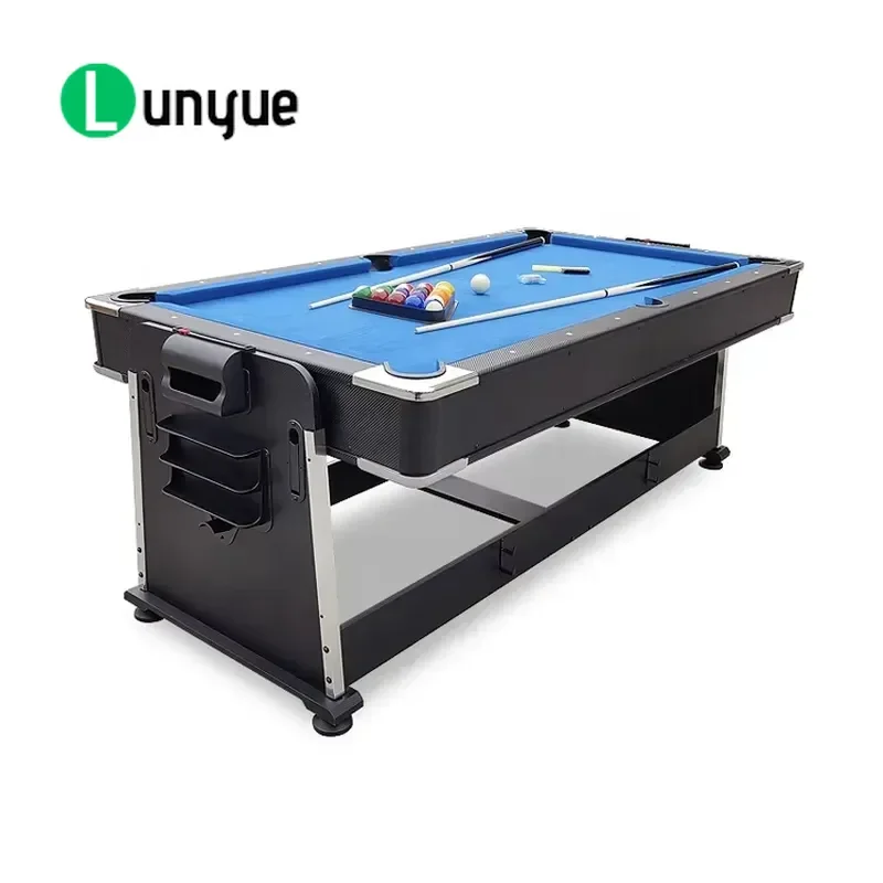 4-in-1 7ft Multipurpose Gaming Table Pool Air Hockey Pong with MDF Surface Home Entertainment Center Factory Direct Sale