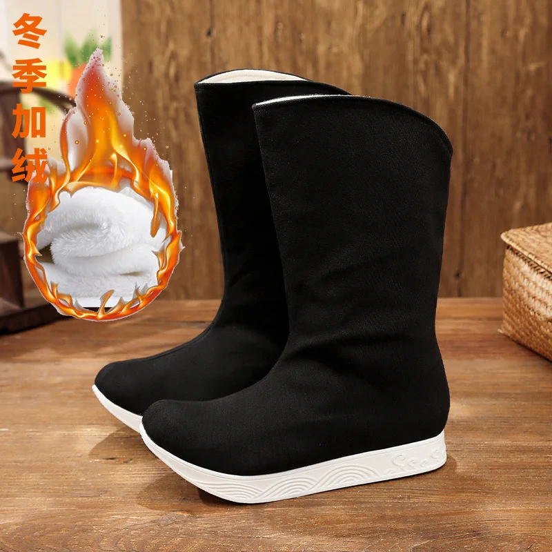 

Мужские туфли в стиле династии Вэй (Ханьфу) для традиционных китайских свадеб, длинные, ретро, в стиле Цзиньи, для боевых искусств