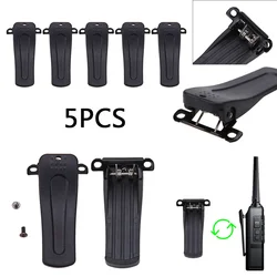 5pcs Back Clamp Walkie Talkie Belt Clip for Baofeng BF-666S BF-777S BF-888S Practical Back Clamp 2-Way Radio Accessories