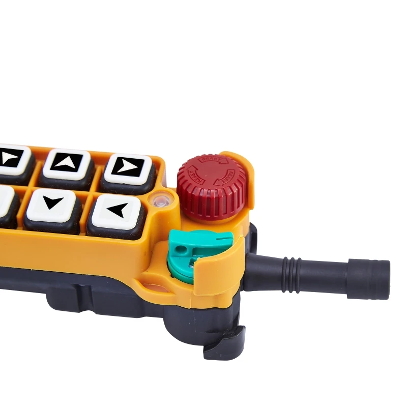 Wireless Radio Remote Control F24-10S Telecontrol Overhead 10 Single Pushbuttons Transmitter  with EMS Rotary switch