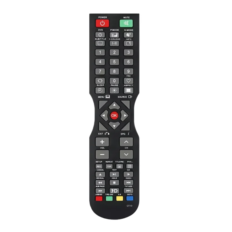 QT1D Remote Control for SONIQ Remote Control - Direct for All SONIQ TV Remote Control LCD LED HD TVs with 3D Shortcut Key