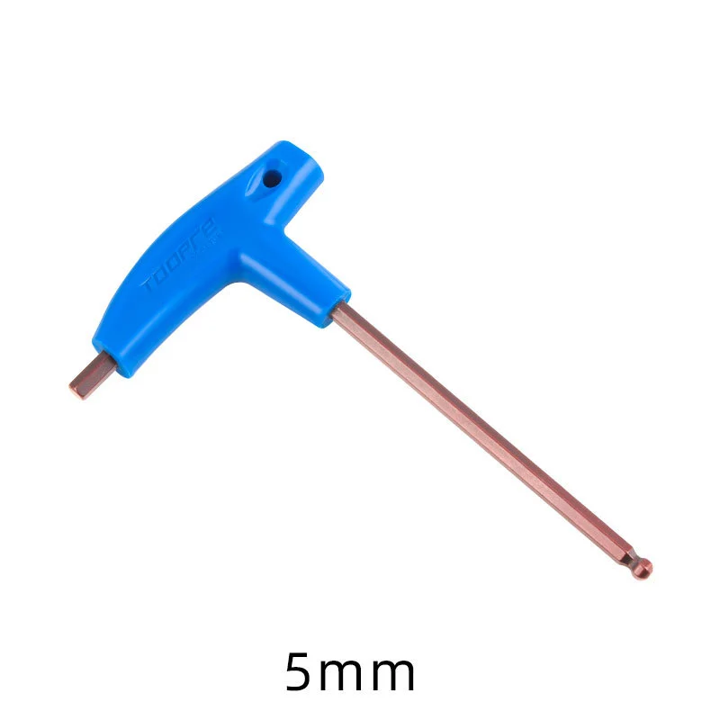 T25 3/4/5/6MM Bike Allen Key Wrench T-Shaped Extended Plastic Handle With Double Ends Bicycle Multifunctional Repair Tools