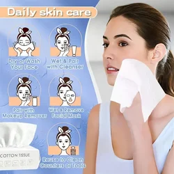 50pcs Disposable Face Wash Towel Extractable Cotton Soft Towel Cotton Beauty Salon Cleansing Face Wipe Towel Towel